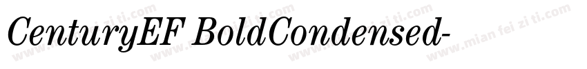 CenturyEF BoldCondensed字体转换